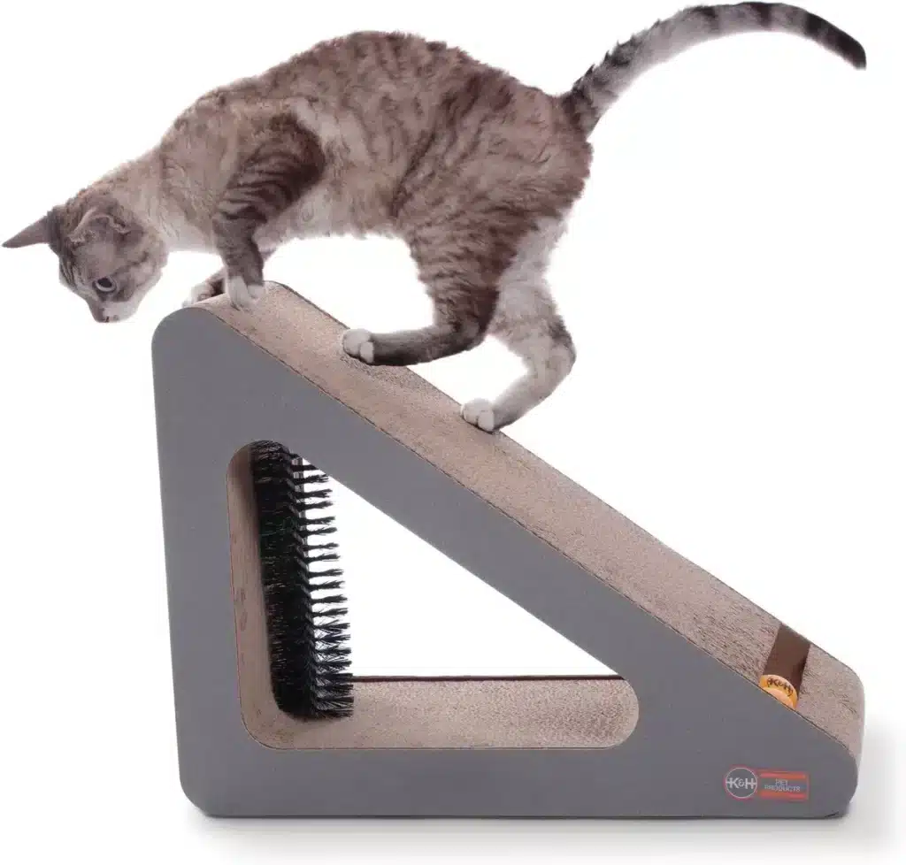 K&H Pet Products Creative Kitty Scratch, Ramp & Groom Cat Toy