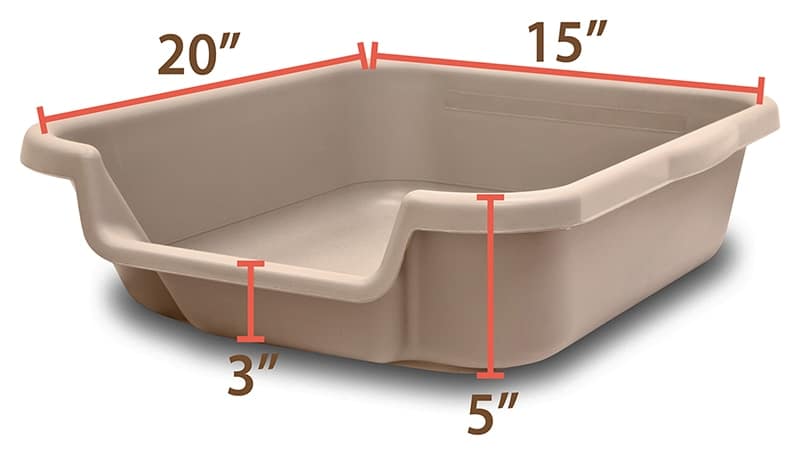 Kitty Go here cat litter box by NE14 dimensions