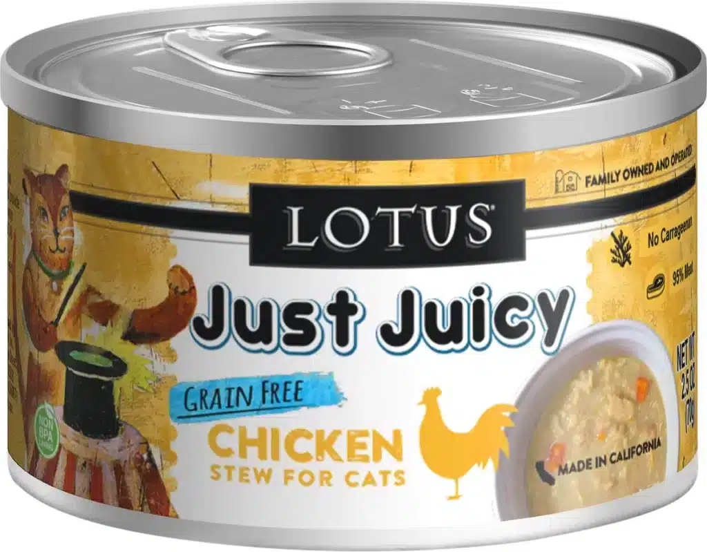 Lotus Just Juicy Chicken Stew Grain-Free Canned Cat Food
