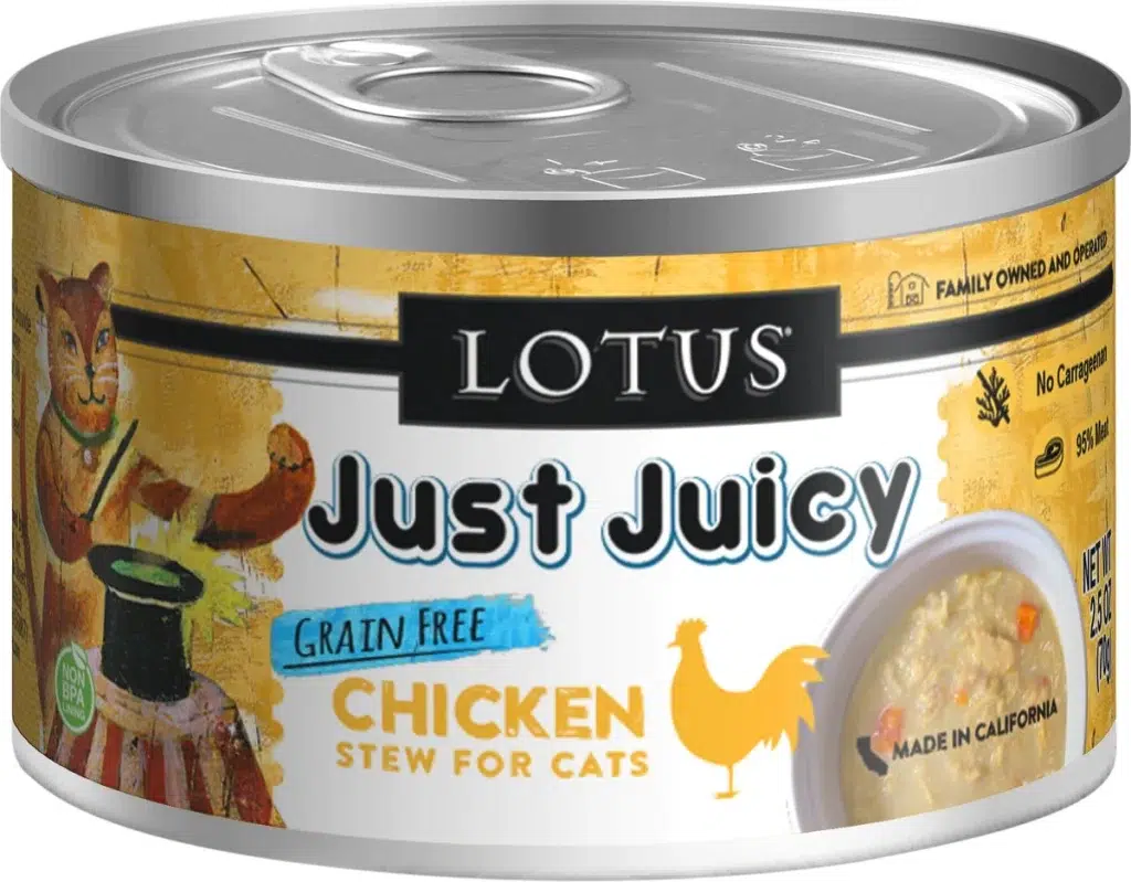 Lotus Just Juicy Chicken Stew Grain-Free Canned Cat Food