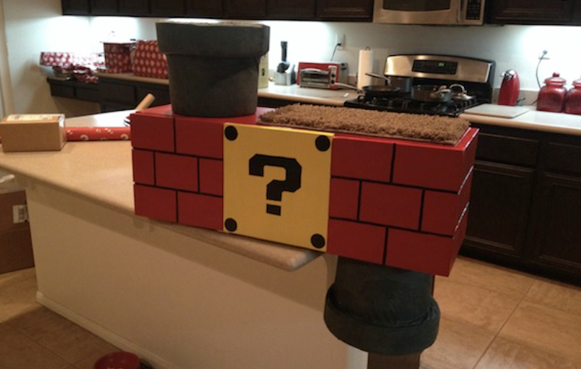 Make a Super Mario Themed Cat Tree