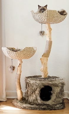 Mau Lifestyle Cento Modern Wooden Cat Tree & Condo
