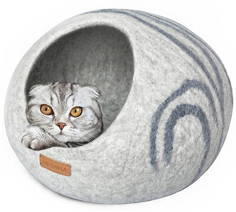 Meowfia-Premium-Felt-Cat-Cave-Bed