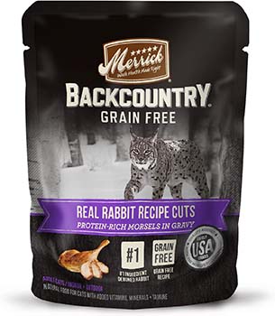 Merrick Backcountry Real Rabbit Recipe Cat Food Pouches