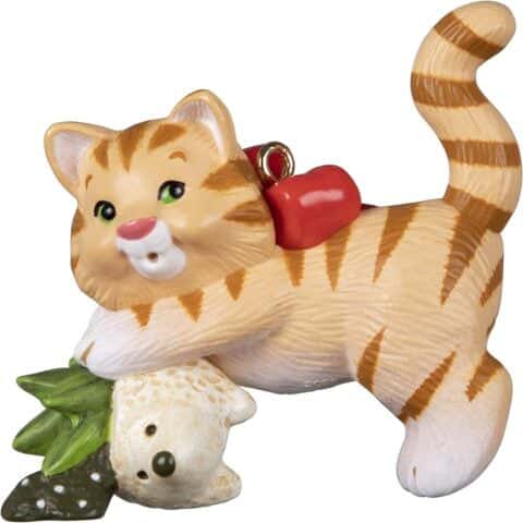 Mischievous Tabby Kitten Mini Ornament