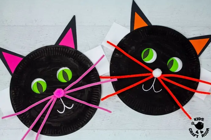 Moving-Eye Cat Plate by Kids Craft Room