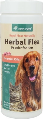 NaturVet Herbal Flea Cat & Dog Powder