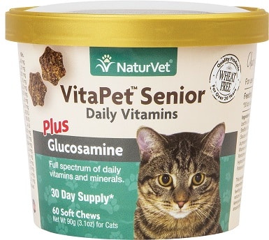 NaturVet VitaPet Senior Glucosamine Cat Soft Chews