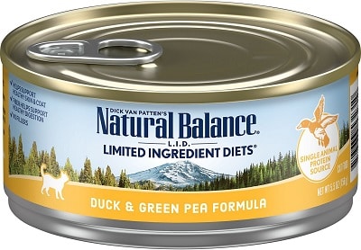 Natural Balance L.I.D. Limited Ingredient Diets Duck & Green Pea Formula Grain-Free Canned Cat Food