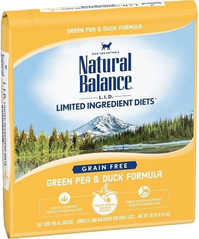 Natural Balance L.I.D. Limited Ingredient Diets Green Pea & Duck Formula Grain-Free Dry Cat Food