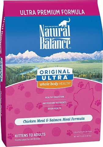 Natural Balance Original Ultra Whole Body Health Chicken Meal & Salmon Meal Formula Dry Cat Food