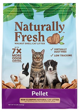 Naturally Fresh Pellet Unscented Non-Clumping Walnut Cat Litter
