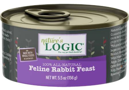 Nature's Logic Feline Rabbit Feast Grain-Free Canned Cat Food