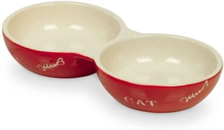 Nobby Ceramic Cat Double Bowl