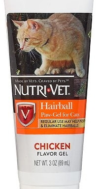 Nutri-Vet Chicken Flavored Gel Hairball Control Supplement for Cats