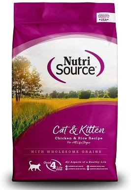 Nutrisource Chicken And Rice Formula Dry Cat Food