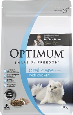 OPTIMUM Oral Care 1+ Years with Chicken Dry Cat Food