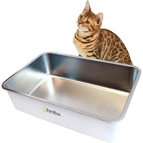 Ohmaker's OhmBox - Stainless Steel Cat Litter Box