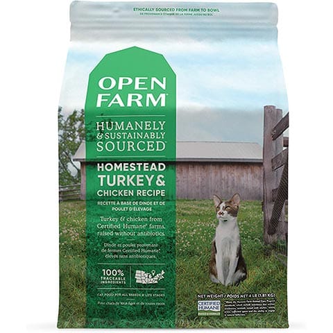 Open Farm Homestead Turkey & Chicken Grain-Free Dry Cat Food