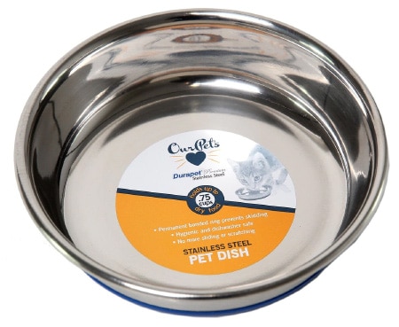 OurPets Durapet Premium Stainless Steel Cat & Dog Bowl