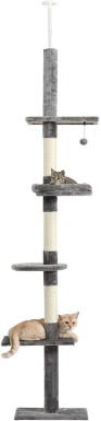 PETEPELA Cat Tower 5-Tier Floor to Ceiling