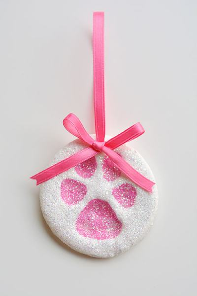 Paw Print Salt Dough Ornaments