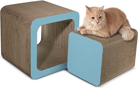 Paws & Pals Square Cat Scratcher Post and Lounger