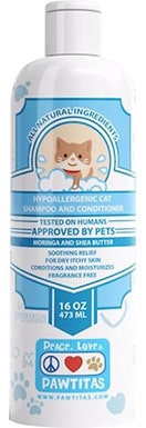 Pawtitas Organic Shea Butter & Oatmeal Cat Shampoo