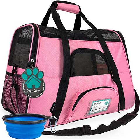 PetAmi Premium Airline-Approved Soft-Sided Dog & Cat Travel Carrier