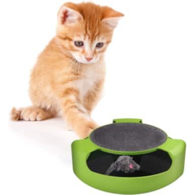 Pets First CAT Scratcher Spinning Mouse Toy for Cats