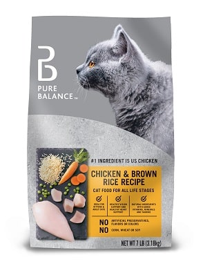 Pure Balance Dry Cat Food, Chicken & Brown Rice