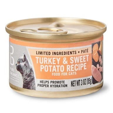 Pure Balance Grain-Free Limited Ingredient Wet Cat Food, Turkey & Sweet Potato