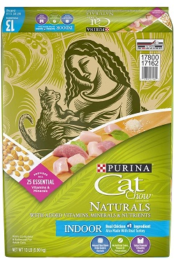 Purina Cat Chow Naturals Indoor with Real Chicken & Turkey Hairball & Weight Control Adult Dry Cat Food