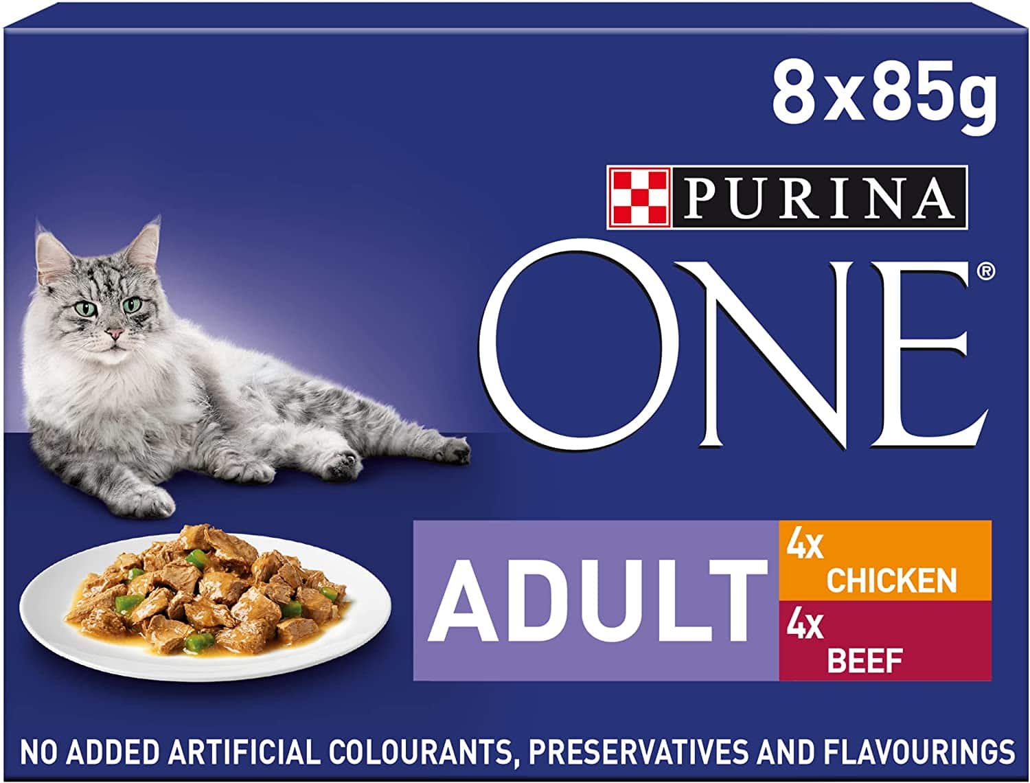 Purina ONE Adult Cat Food Chicken and Beef (1)