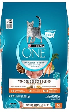 Purina ONE Tender Selects Blend with Real Chicken Dry Cat Food