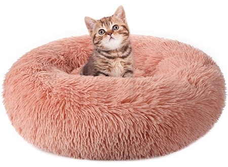 Rabbitgoo Donut Calming Cat Bed