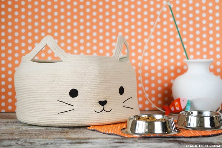 Rope Bowl Cat Bed by Lia Griffith