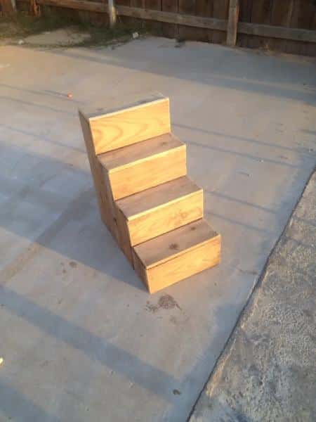 Scrap Wood Dog Stairs