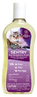 Sentry PurrScriptions Plus Flea & Tick Shampoo for Cats