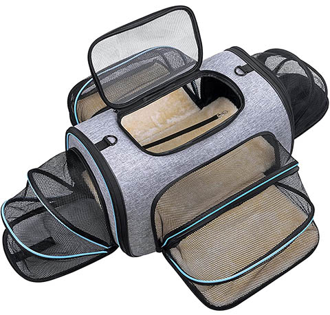 Siivton Pet Carrier With Expandable Sides