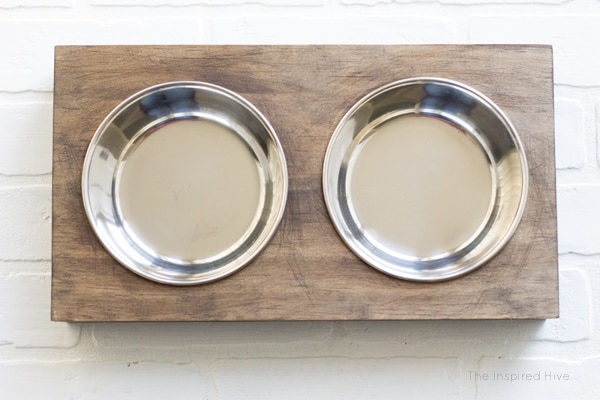 Simple Wooden Raised Cat Bowl Station by The inspired hive