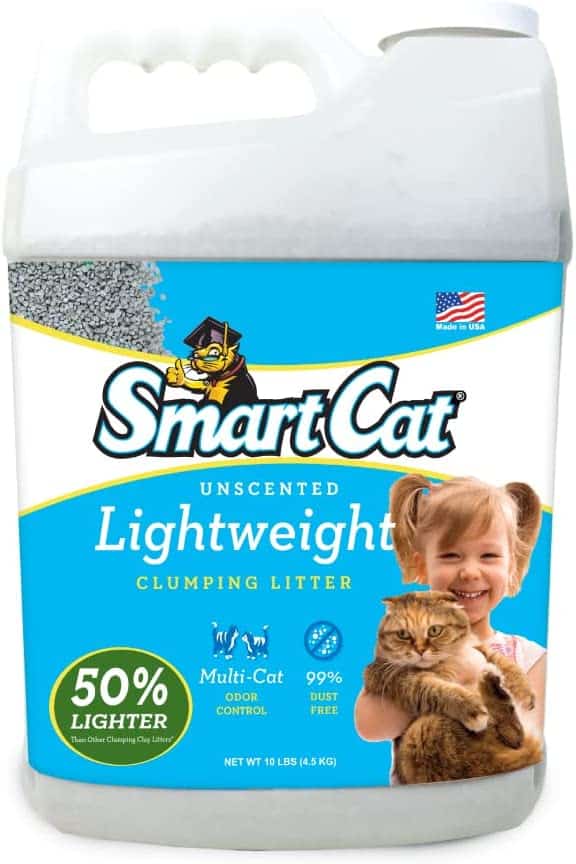 SmartCat Lightweight Unscented Clumping Clay Cat Litter