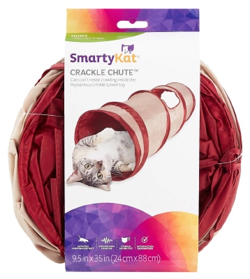 SmartyKat Crackle Chute Collapsible Tunnel Cat Toy