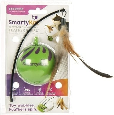 SmartyKat Feather Whirl Electronic Motion Cat Toy