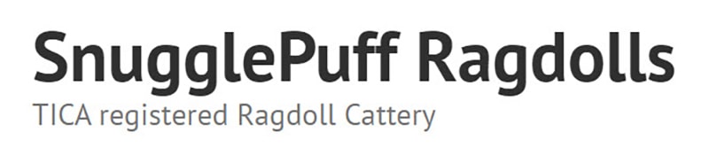SnugglePuff Ragdolls logo