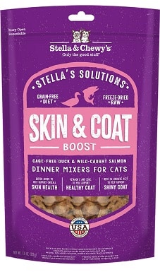 Stella and Chewy’s Stella Solutions Skin & Coat Duck & Salmon Freeze-Dried Raw Cat Food