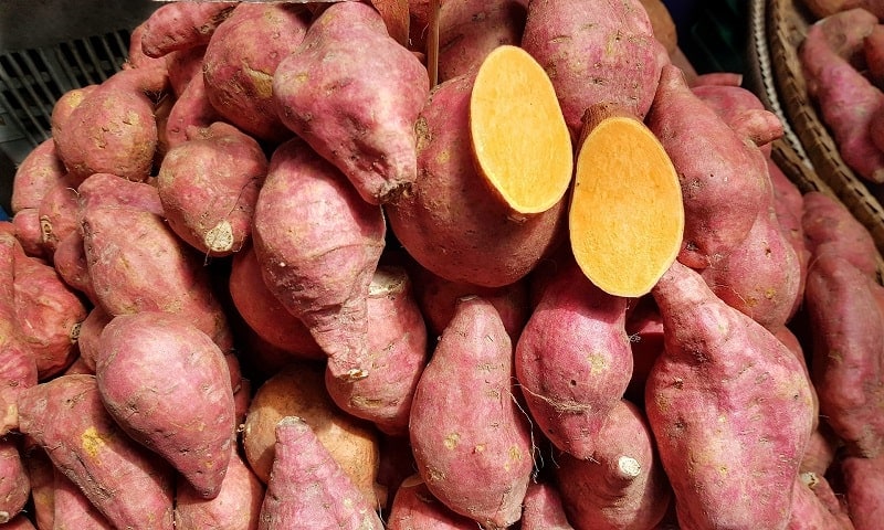 Sweet Potato Halved