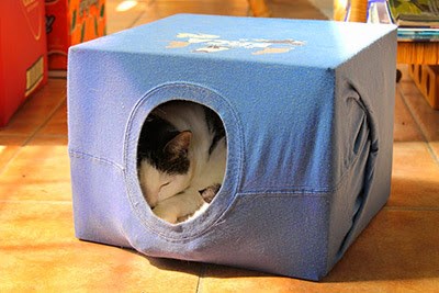 T-Shirt Tent DIY Cat Hiding Place by Cats Protection