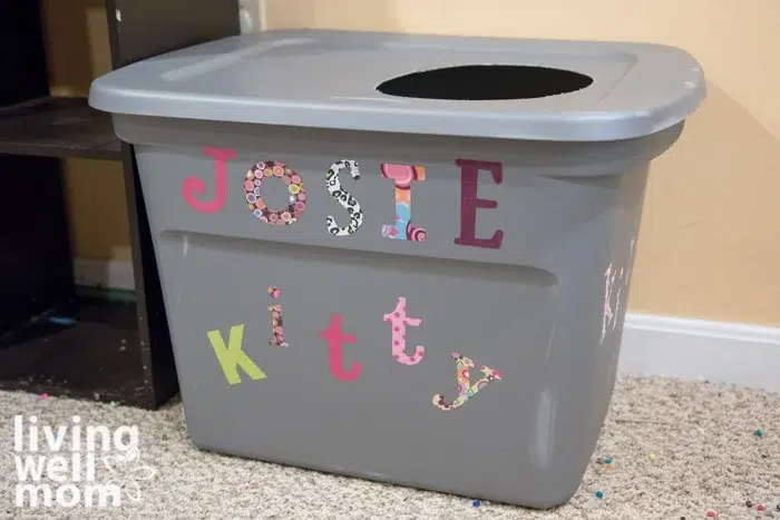 THE ORIGINAL DIY MESS FREE CAT LITTER BOX