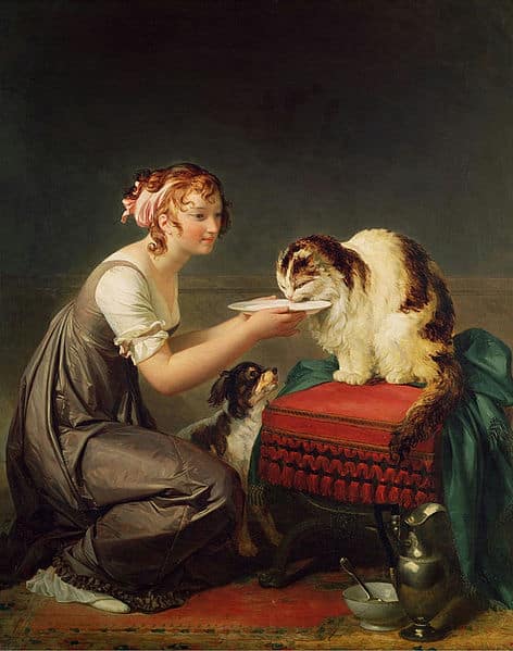 The Cat’s Lunch_Marguerite Gérard_Wikimedia Commons